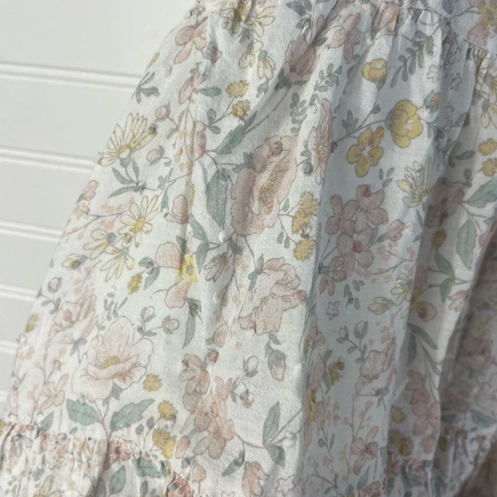 Catherine Malandrino Floral Tiered Sleeveless Button Front Dress 18month-2T - Picture 5 of 10
